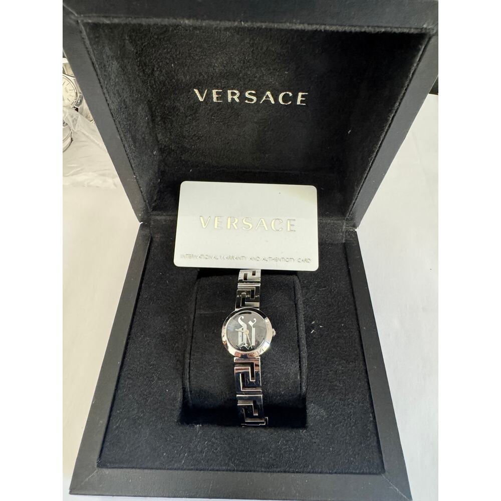 Mint Condition Silver Versace Meandros Watch